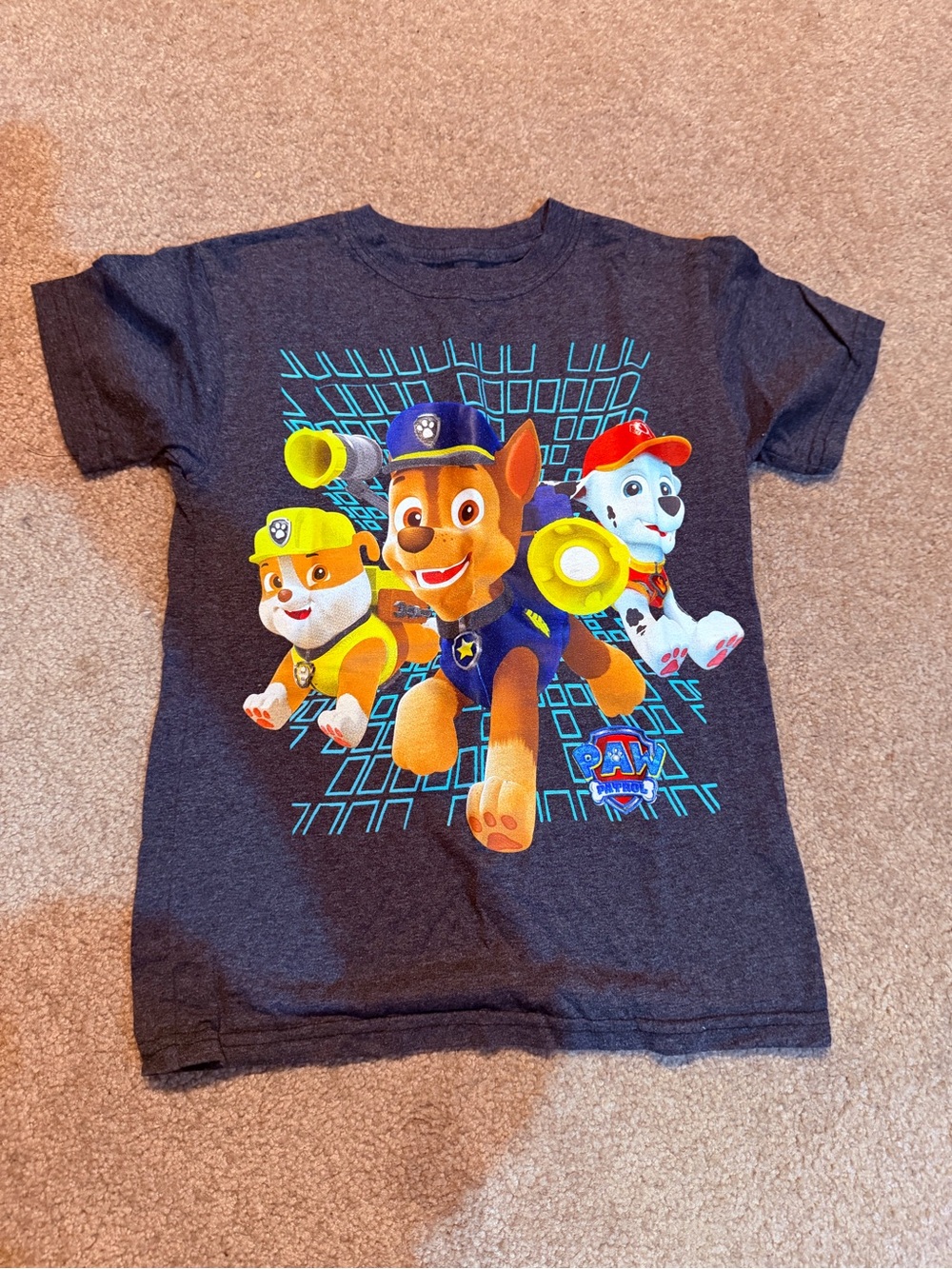 Paw Patrol Kids Tee - Navy with Bright Multicolor Pups